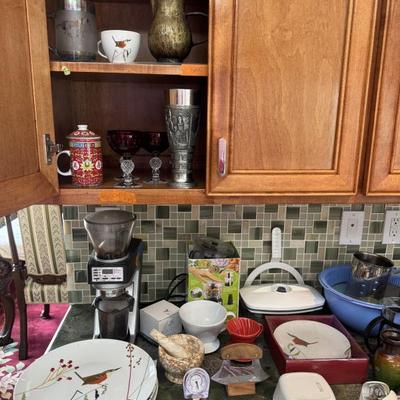 Coffee machine, dishware