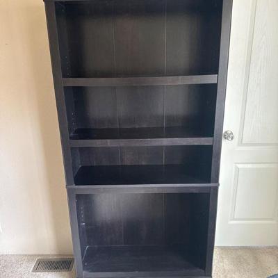Classic Style Dark Bookcase w/ Adjustable Shelving	