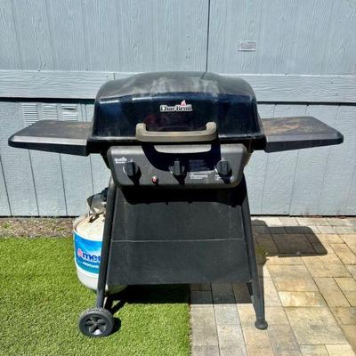 Char-Broil 3-Burner Gas Grill w/ Side Shelves & Propane Tank	
