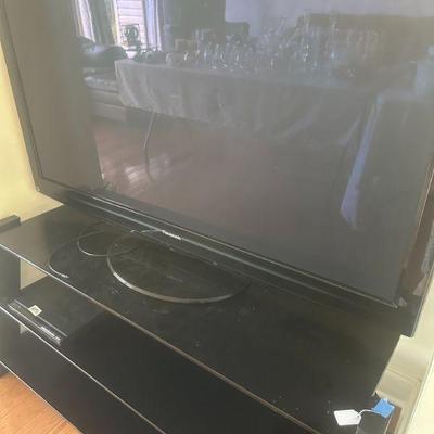 Large TV and stand