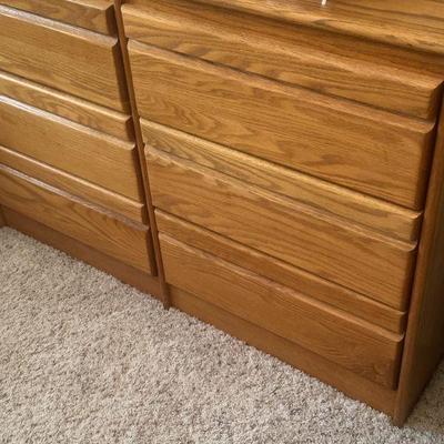 Oak low dresser