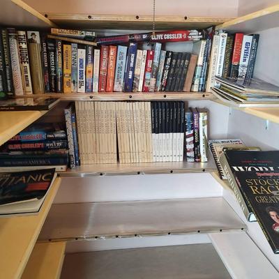 2 Closet Shelves Of Misc Books All Genres