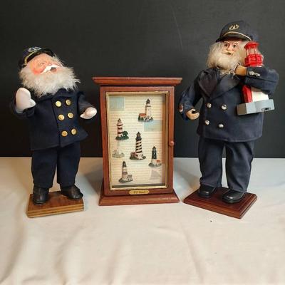 2 Lighthouse Captains & Lighthouse CD Chest