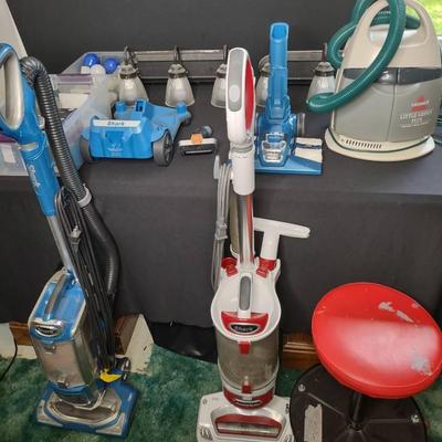 Shark Vacuums + Bissell Cleaner + Light Fixtures 