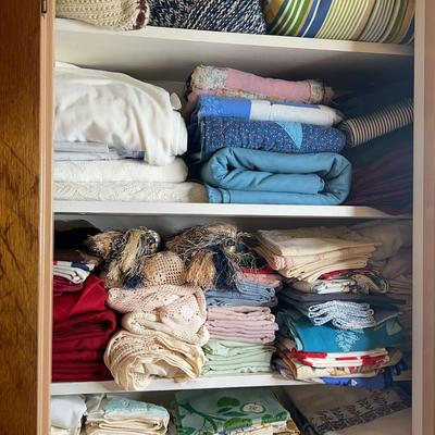 Closet Full Of Household Linens