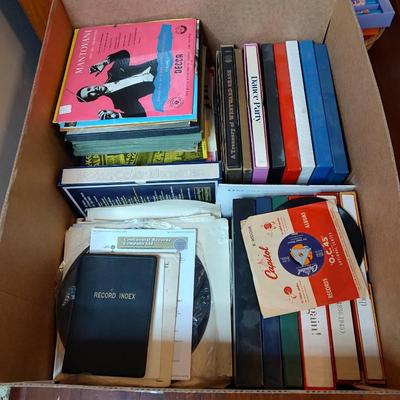 Large Heavy Box Of Classic Records 33 -78's