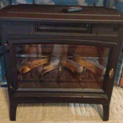 Electric wood stove