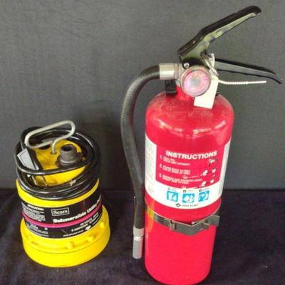 Pump and extinguisher
