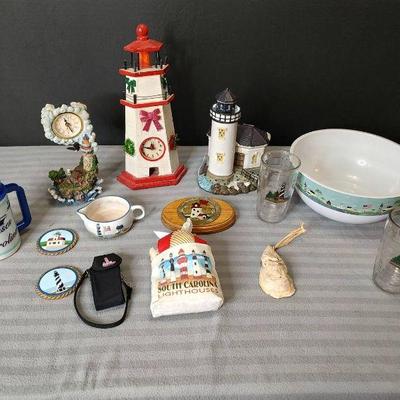 Lighthouse light clocks, bowls and more
