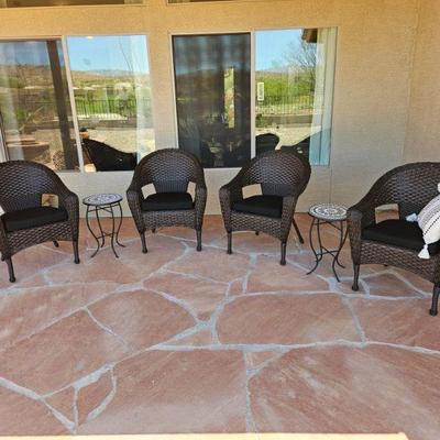 Beautiful Set Of Wicker Chairs