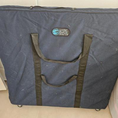 Portable folding massage table