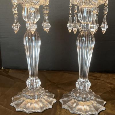 Glass And Crystal Candlesticks