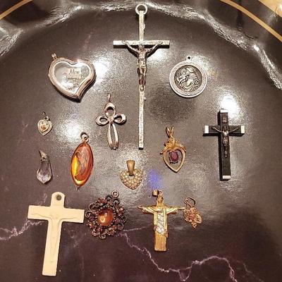 14 costume jewelry pendants
