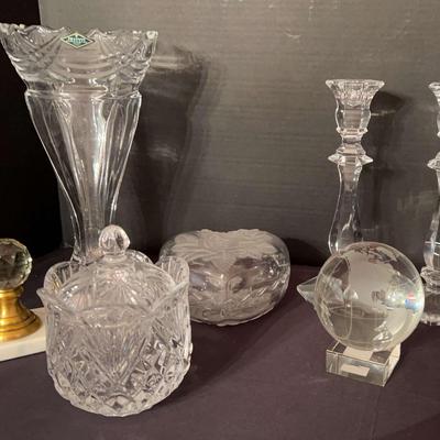 Shannon Crystal Vase, Bowls Etc