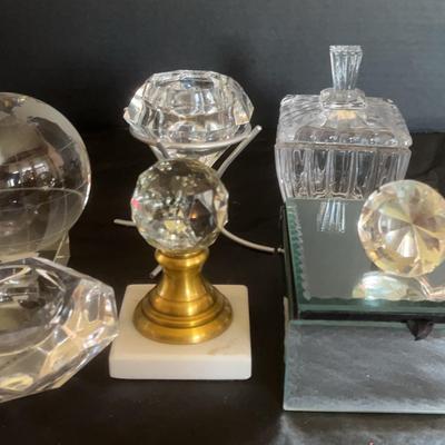 Glass And Mirror Boxes And Objects