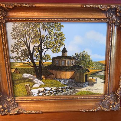 Signed Painting Of Roundhouse