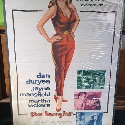Jayne Mansfield Movie Poster for "The Burglar"