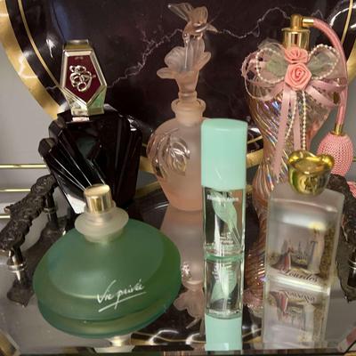 Perfume Bottles & Vanity Tray
