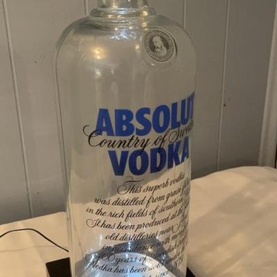 Light Up Absolut Bottle