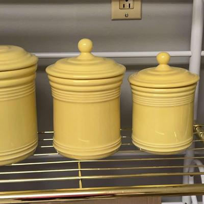Kitchen Ceramic Cannisters & Clock