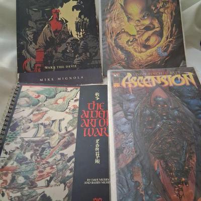 Selection of Graphic Novels, Comics & Video Game Play books