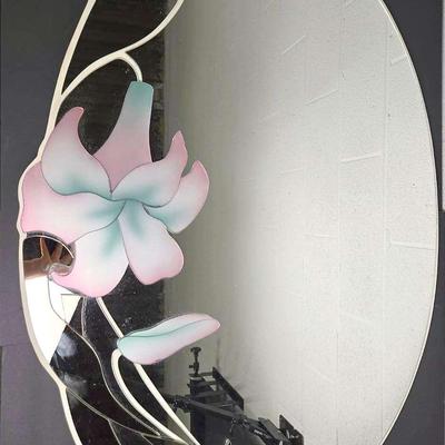 Vintage 1980s David Marshall Sculptural Wall Mirror - 27x39”