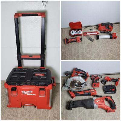 Milwaukee Power Tool Mega Set with Battery & Rolling Toolbox
