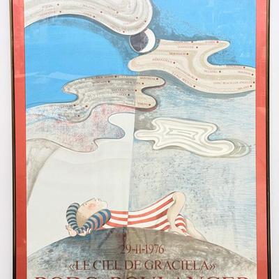 Rodo-Boulanger 1976 Exhibition Poster From IFA Gallery Washington, DC - Framed 39.5x27.5”