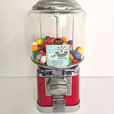 Vintage Beaver Gumball Machine - 8X8X15”