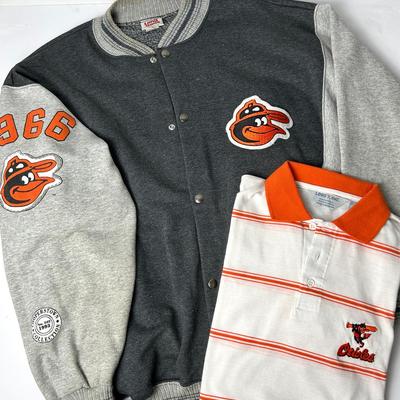 Vintage Orioles Long Gone Jacket (1) & Logo 7 Inc Polo Shirt (1) - (M & XL)