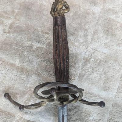 Antique 41" Knights of Pythias FCB Ceremonial Sword w/ Scabbard – Fraternal, Masonic-Era Style