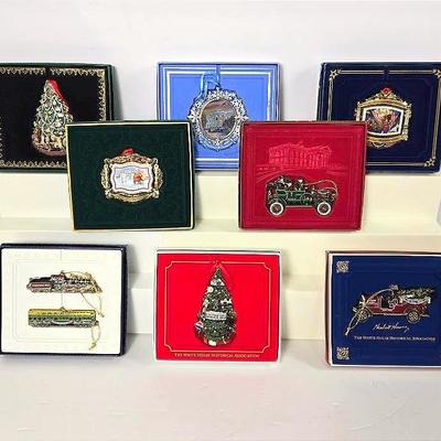White House Annual Christmas Ornaments with Boxes: 2008-2016