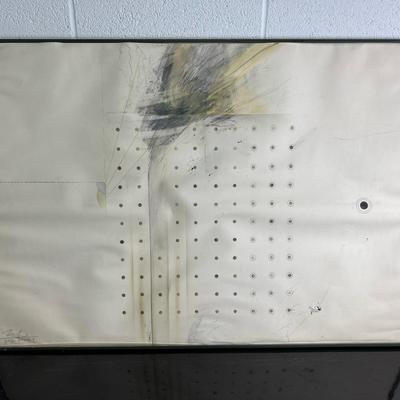 Signed Abstract Geometric Drawing - 27x39”