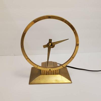 Vintage Jefferson Golden Hour Electric Mystery Clock – Mid-Century, Tested