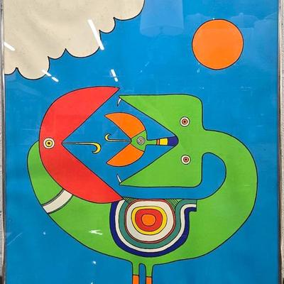 Charles Le Bars Signed & Numbered Serigraph Print - Framed 24.5x22”