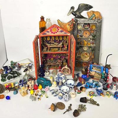 Miniature Collectibles & Decor: Animal Figurines, Folk Art Dioramas And More