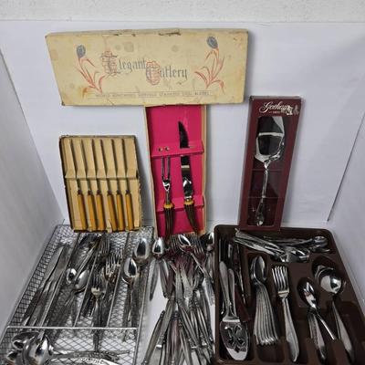 Vintage Interpur, Cosmos & Nasco Stainless Flatware Sets
