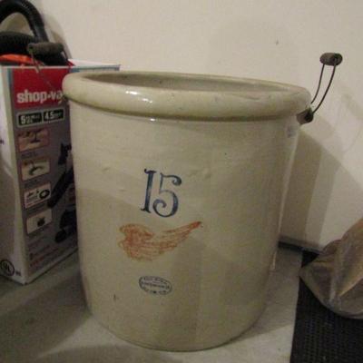 Sale Photo Thumbnail #274: Red Wing 15 gallon crock