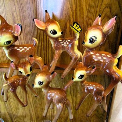 Sale Photo Thumbnail #26: 1940s Evan K Shaw Bambi figurines 