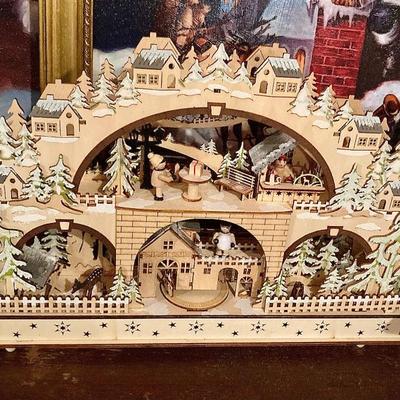 Martha Stewart woodcut advent