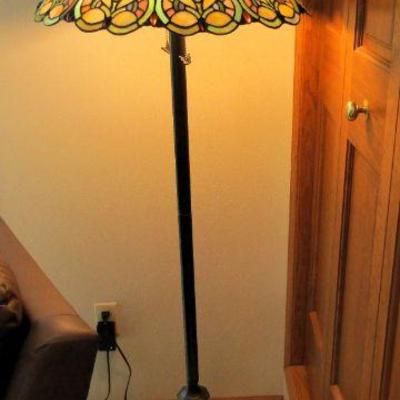 Stained glass floor lamp