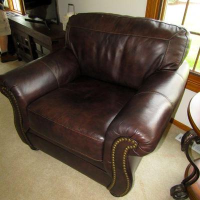 Ashley Bristan leather lounge chairs