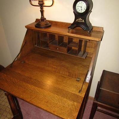 Vintage tiger oak desk