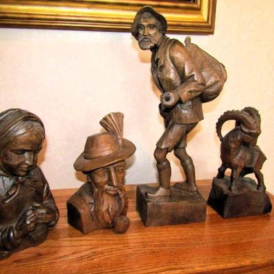 Black Forest wood carvings