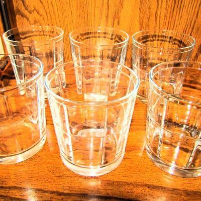 Pasabahce barrel pattern whiskey glasses