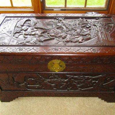 Chinese camphor wood chest