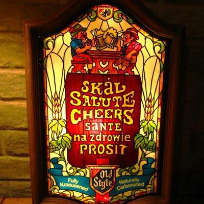 Heileman's Salute beer sign