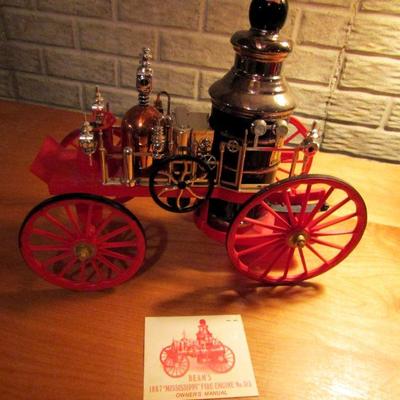 Jim Beam Mississippi fire engine decanter