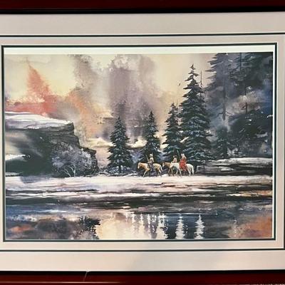 " Heart Of The Hunting Ground" By Milton Lewis Framed Print With COA