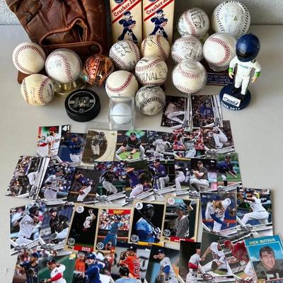 Sports Memorabilia - Topps Cards, Baseballs, Cracker Jack Boxes, And More
